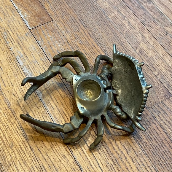 Vintage Brass Crab Trinket Box or Ashtray - Picture 7 of 10